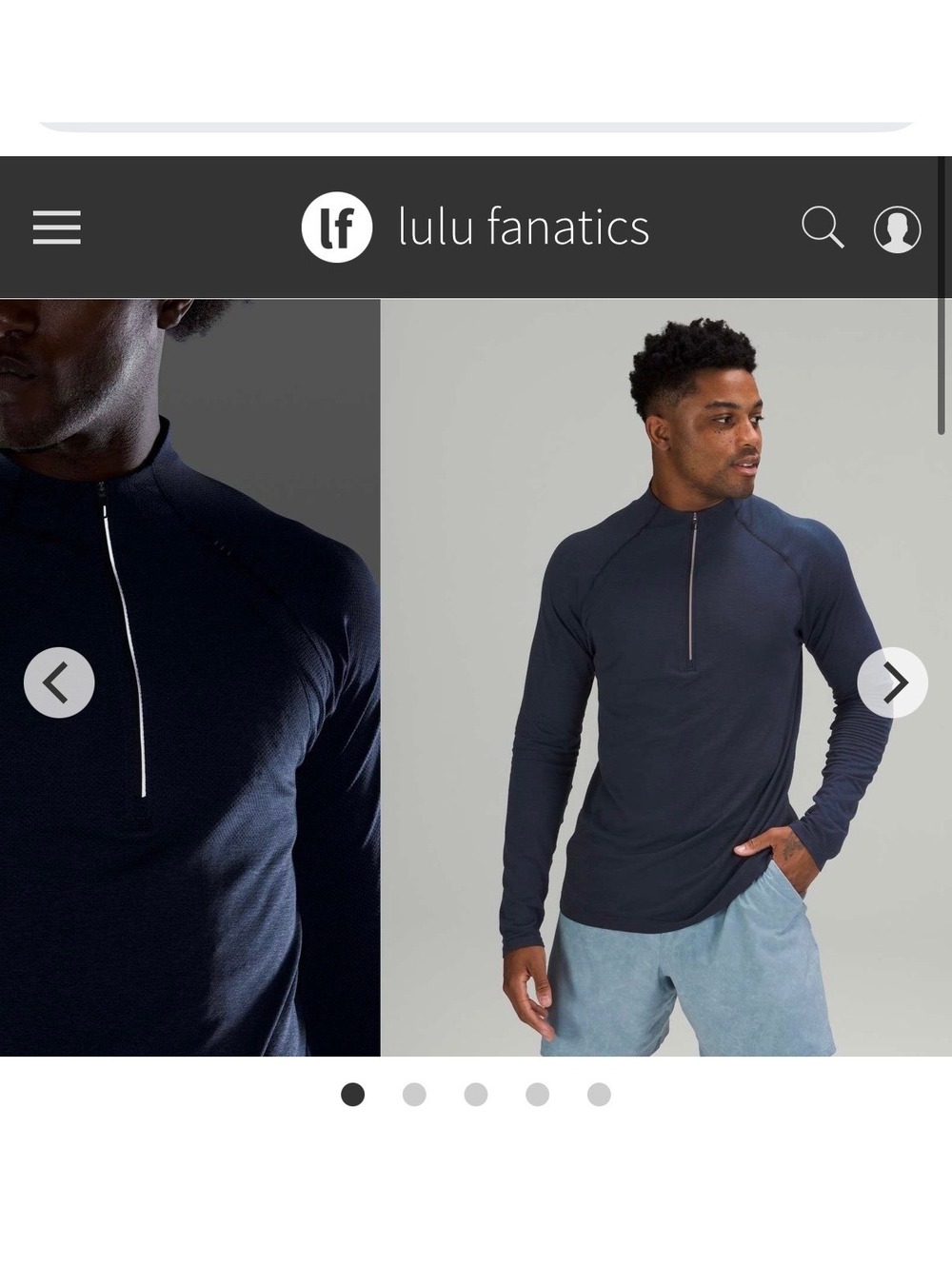 NWT Lululemon Metal Vent Tech 1/2 Zip 2.0 Sz XL Mineral Blue True Navy